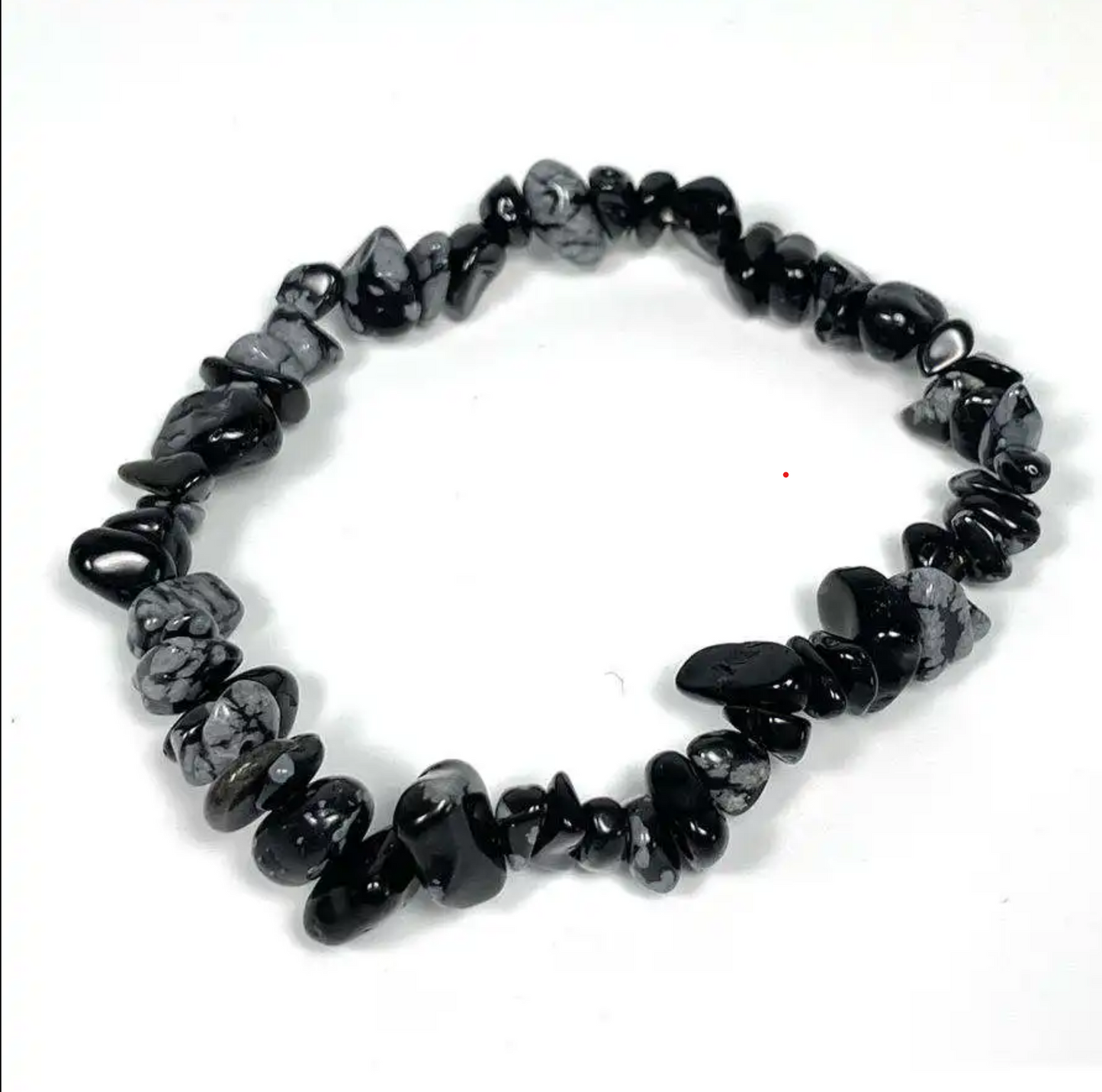 Hópehely Obszidián karkötő