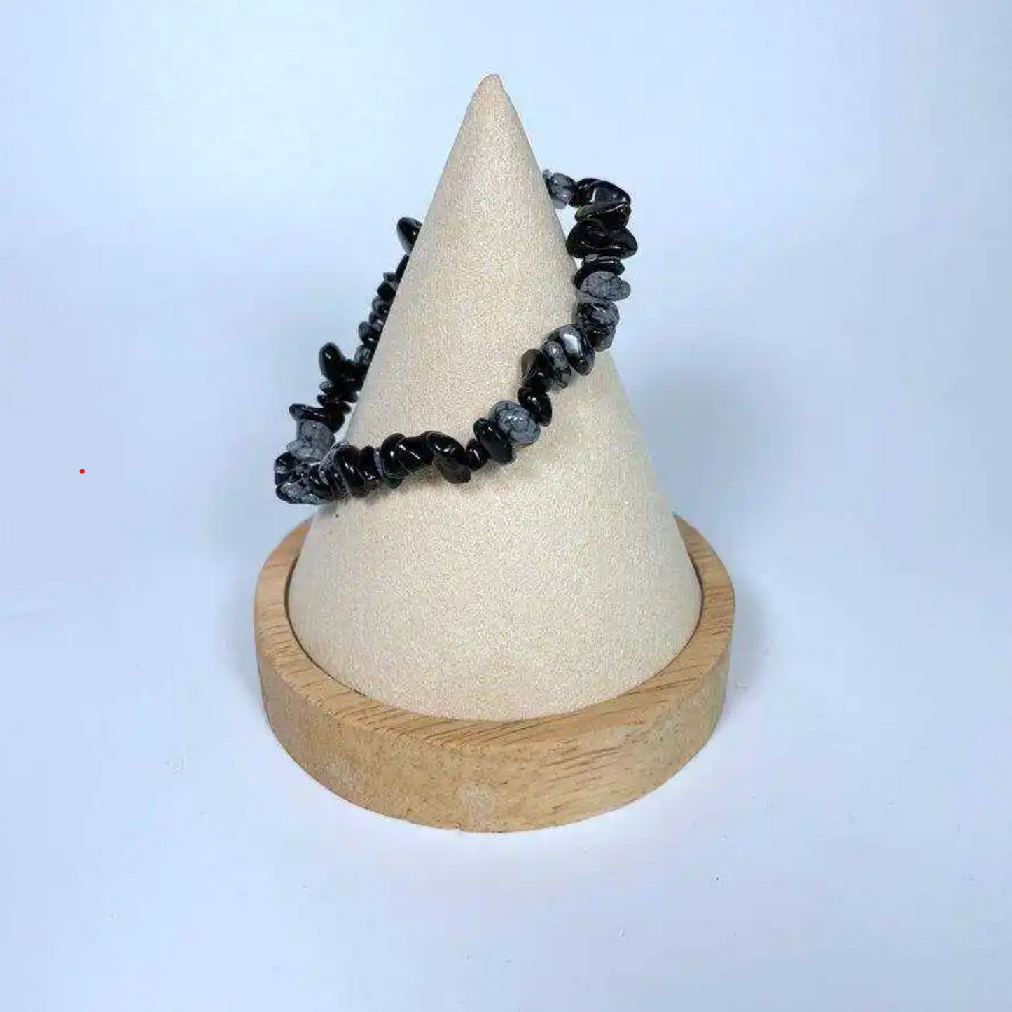 Hópehely Obszidián karkötő