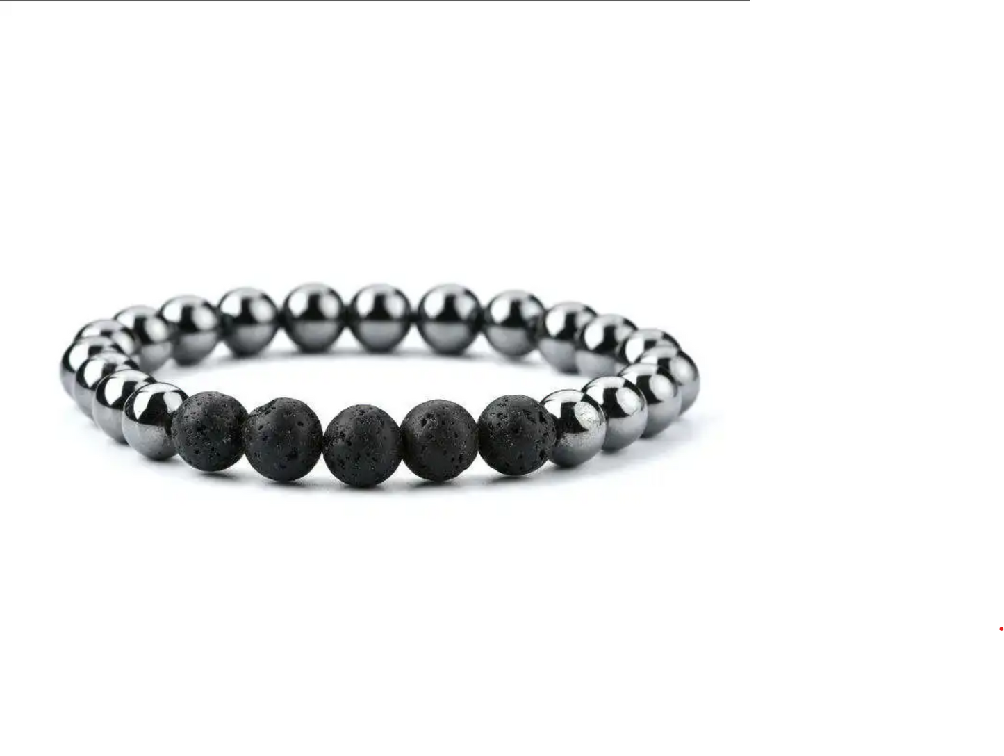 Hematit Lávakő karkötő