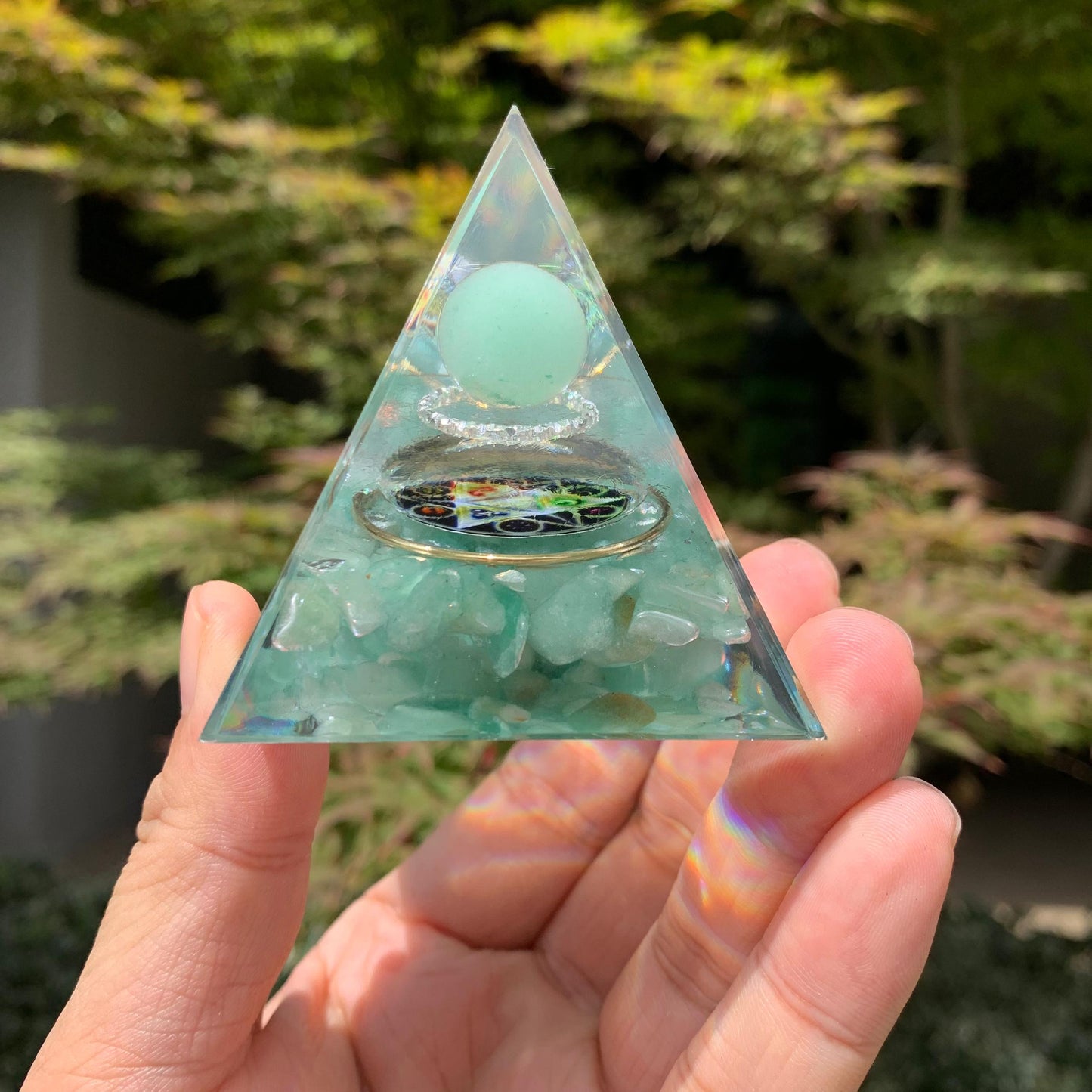 Zöld Aventurin Piramis