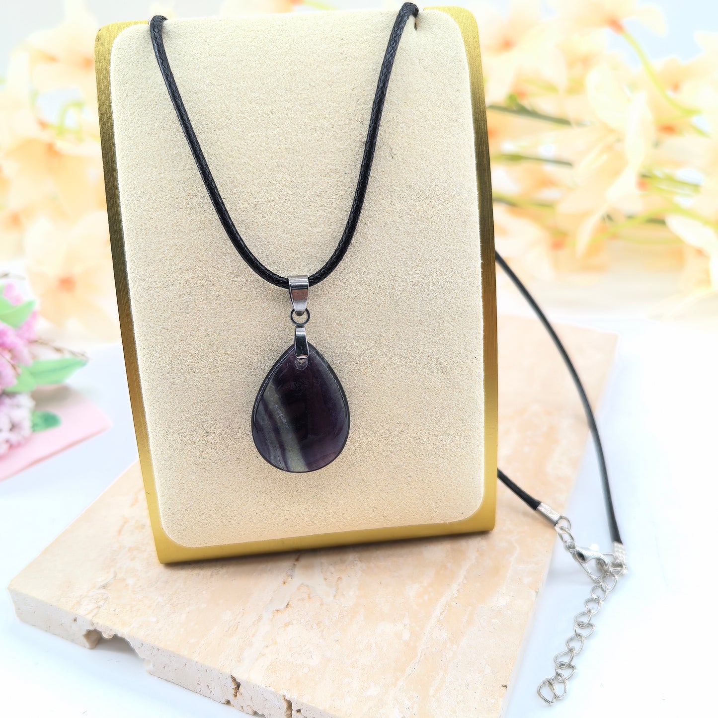 Szivárvány Fluorit nyaklánc