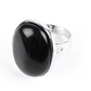 Fekete Obszidián gyűrű