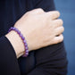 Ametiszt karkötő