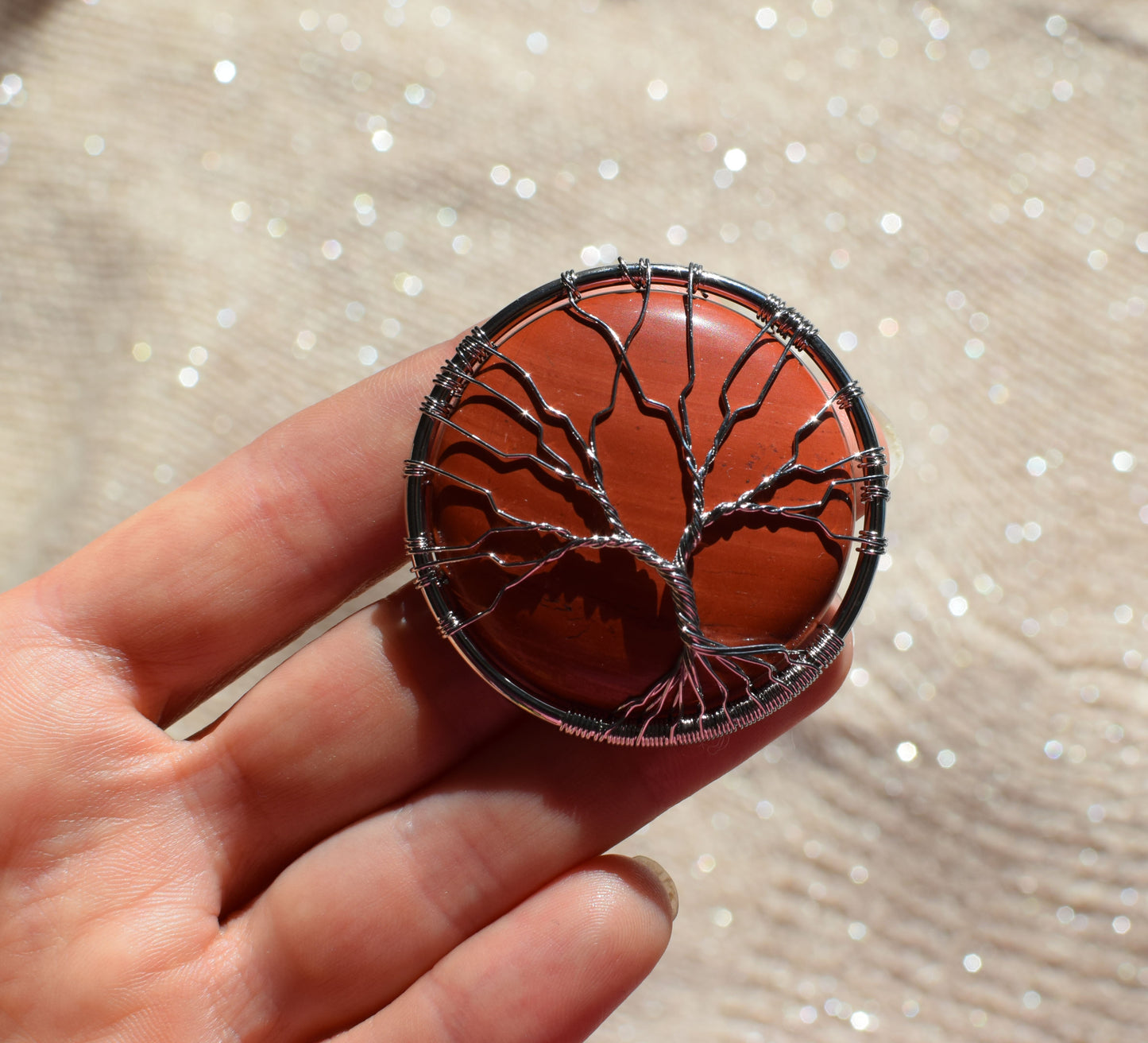 Vörös jáspis Életfa talizmán