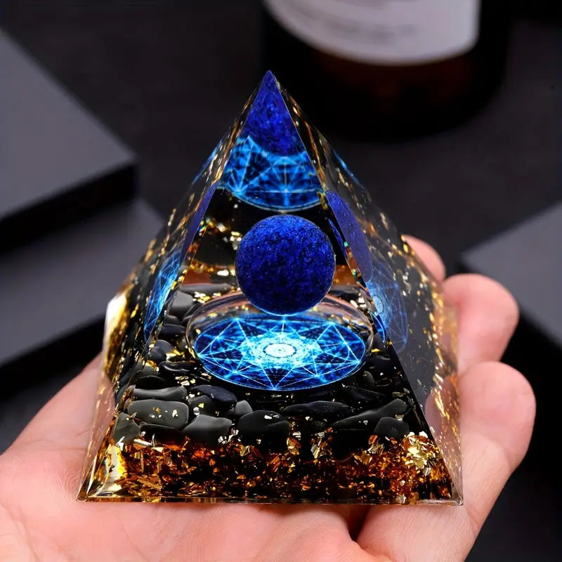 Lapis Lazuli Orgonit Piramis