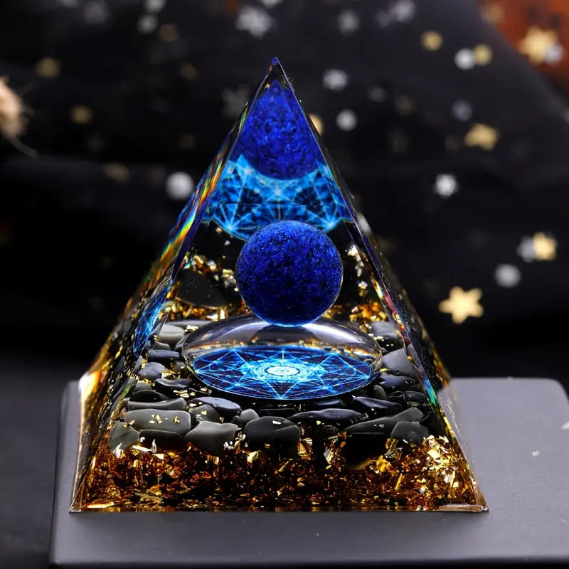 Lapis Lazuli Orgonit Piramis