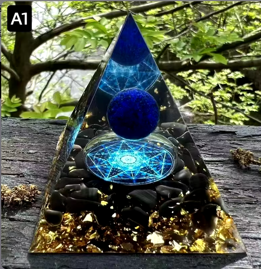 Lapis Lazuli Orgonit Piramis