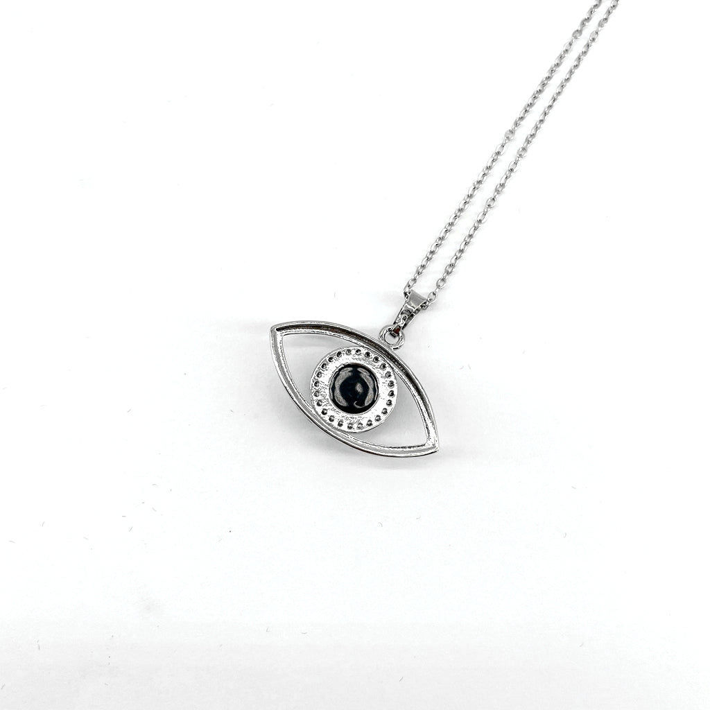 Fekete Obszidián Hórusz Szeme nyaklánc