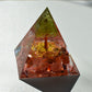 Vörös achát Orgonit Piramis