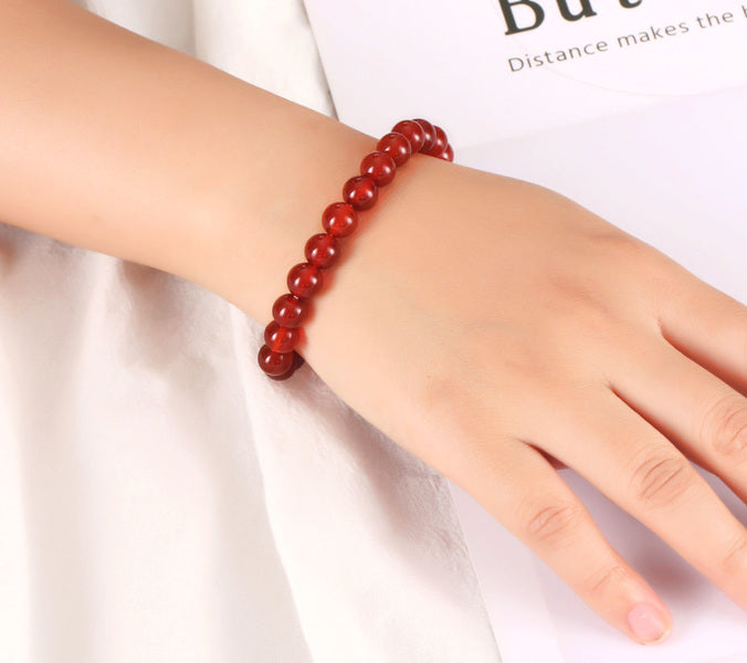 Vörös achát karkötő