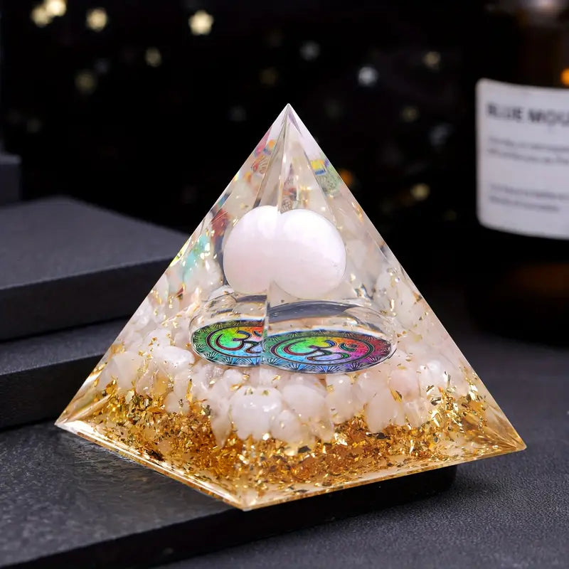 Rózsakvarc Orgonit Piramis