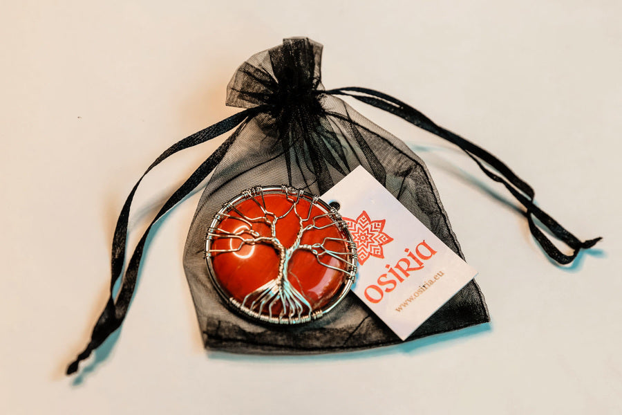 Vörös jáspis Életfa talizmán